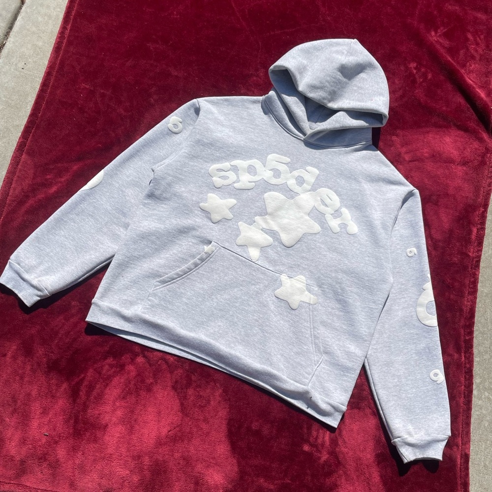 Sp5der Beluga Hoodie (Heather Grey)